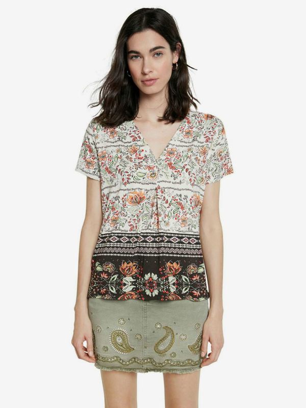 Desigual Desigual TS Cracovia T-shirt Byal