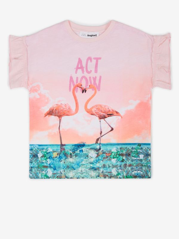 Desigual Desigual Velez Тениска детски Rozov