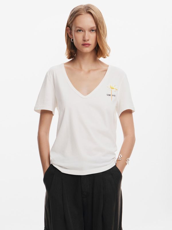 Desigual Desigual Vini T-shirt Byal