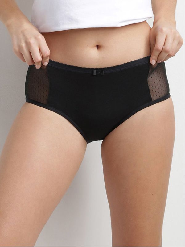 DIM DIM Menstrual Lace Boxer Бикини Cheren