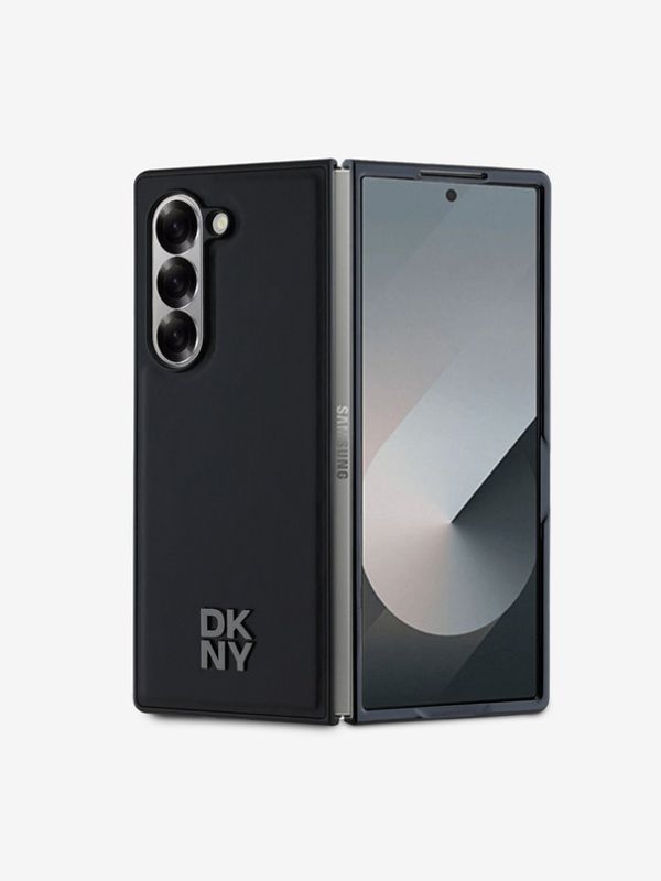DKNY DKNY PU Leather Stack Logo MagSafe Samsung Galaxy Z Fold 6 Black Калъф за телефон Lilav