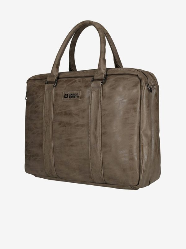 Enrico Benetti Enrico Benetti Rotterdam 15" Notebook Bag Medium Taupe Чанта Siv