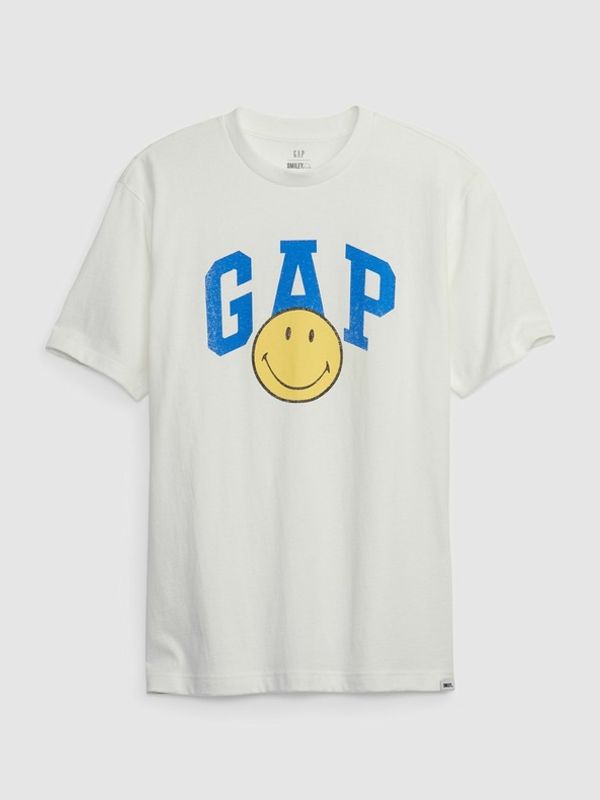 GAP GAP & Smiley® T-shirt Byal