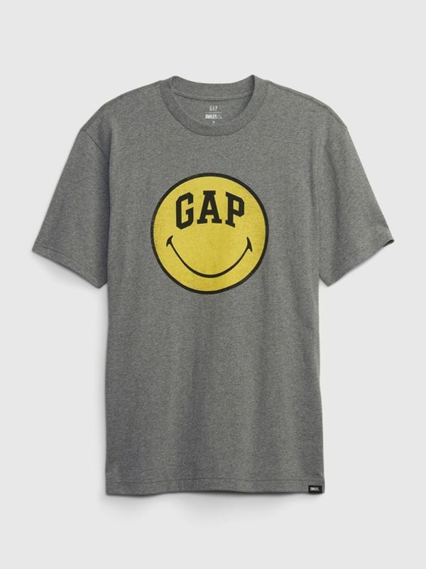 GAP GAP & Smiley® T-shirt Siv