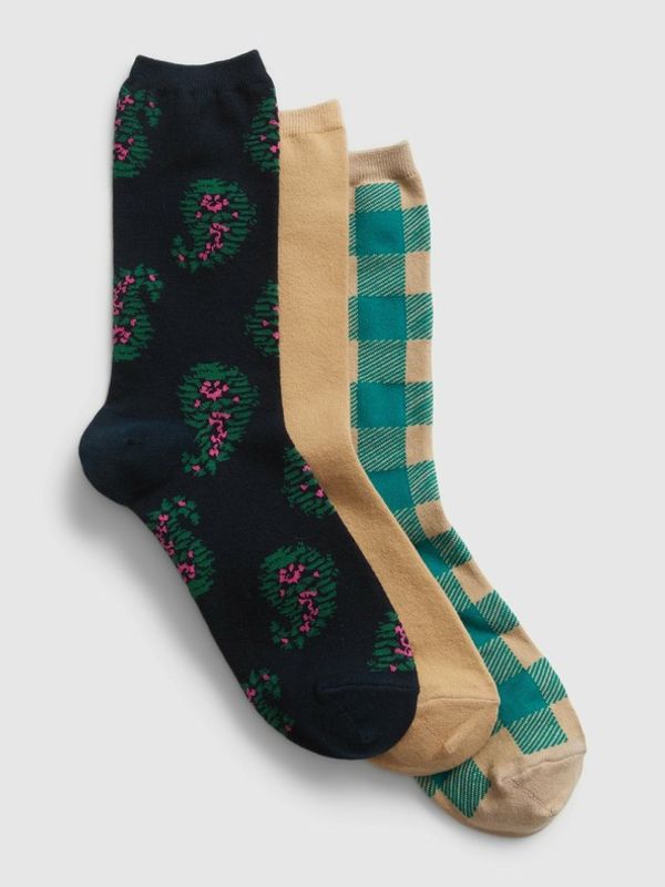 GAP GAP Чорапи 3 чифта Zelen