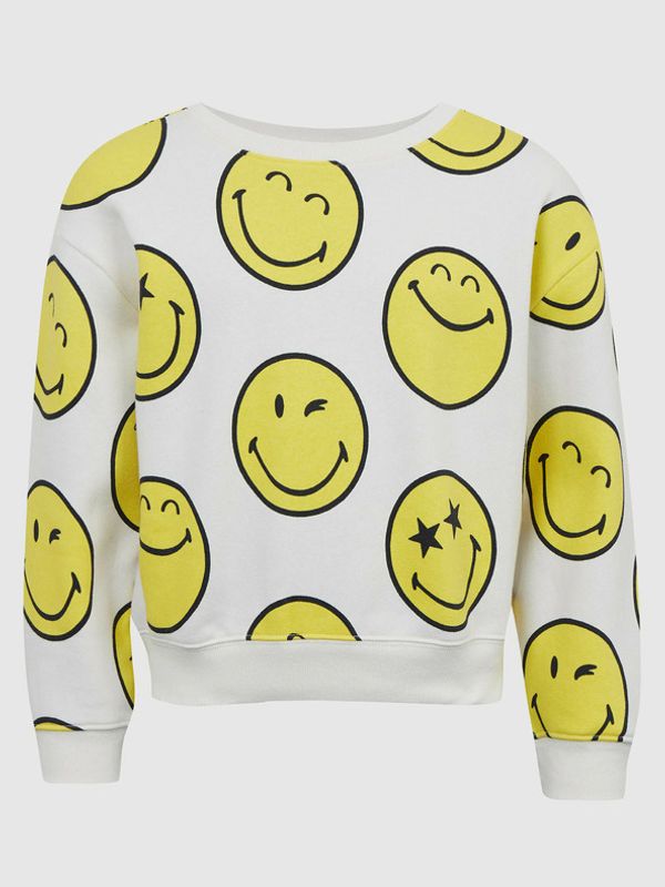 GAP GAP Gap & Smiley® Суитшърт детски Byal