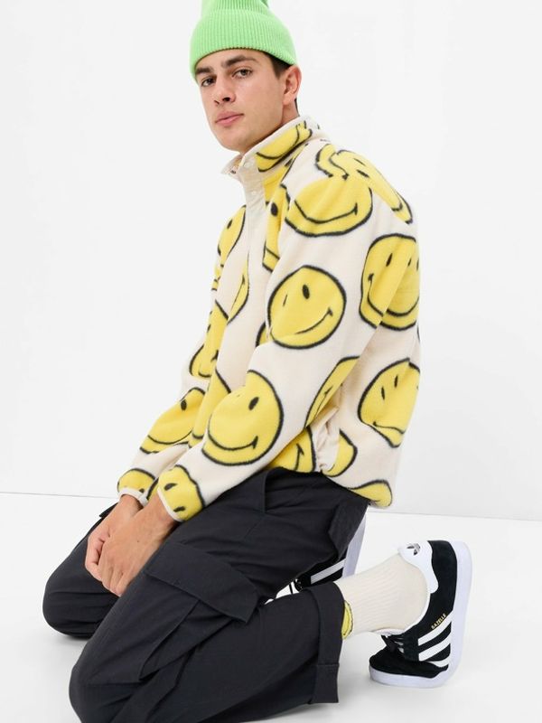 GAP GAP Gap & Smiley® Sweatshirt Bezhov