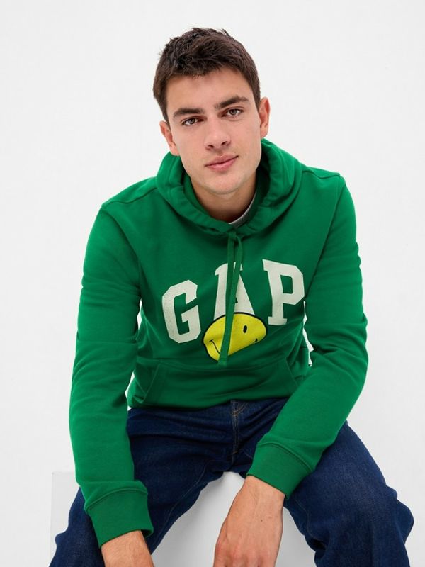 GAP GAP Gap & Smiley® Sweatshirt Zelen