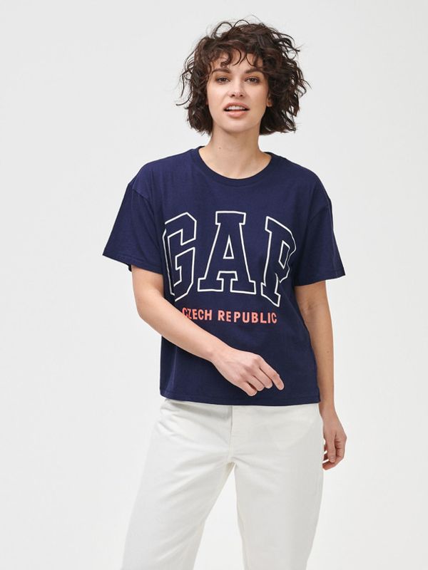 GAP GAP Logo Czeach Republic easy short sleeve tee T-shirt Sin