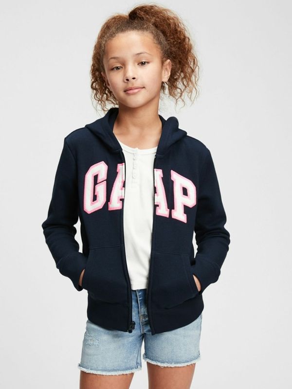 GAP GAP Logo zip hoodie Sweatshirt Sin