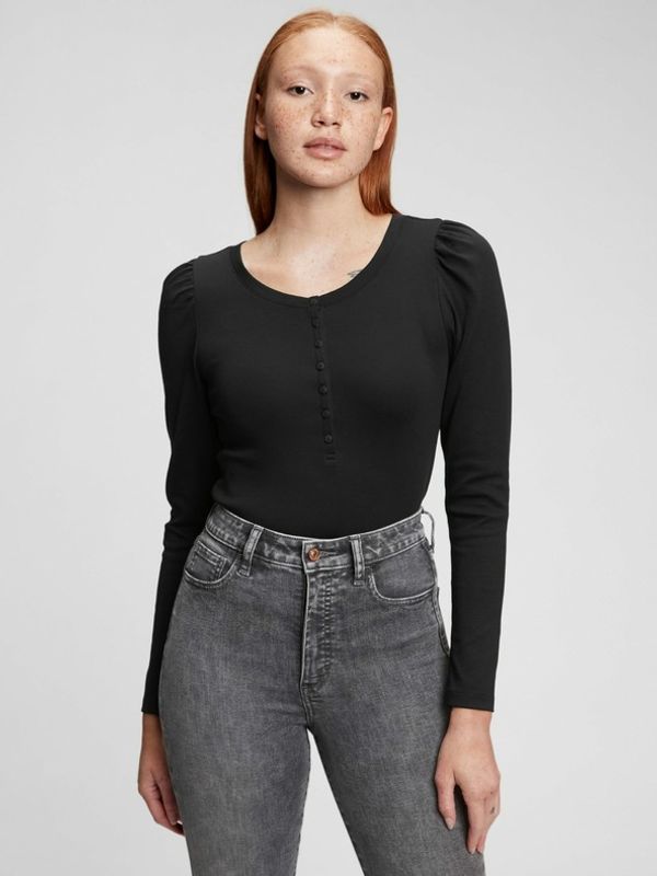 GAP GAP Modern Henley Long T-shirt Cheren