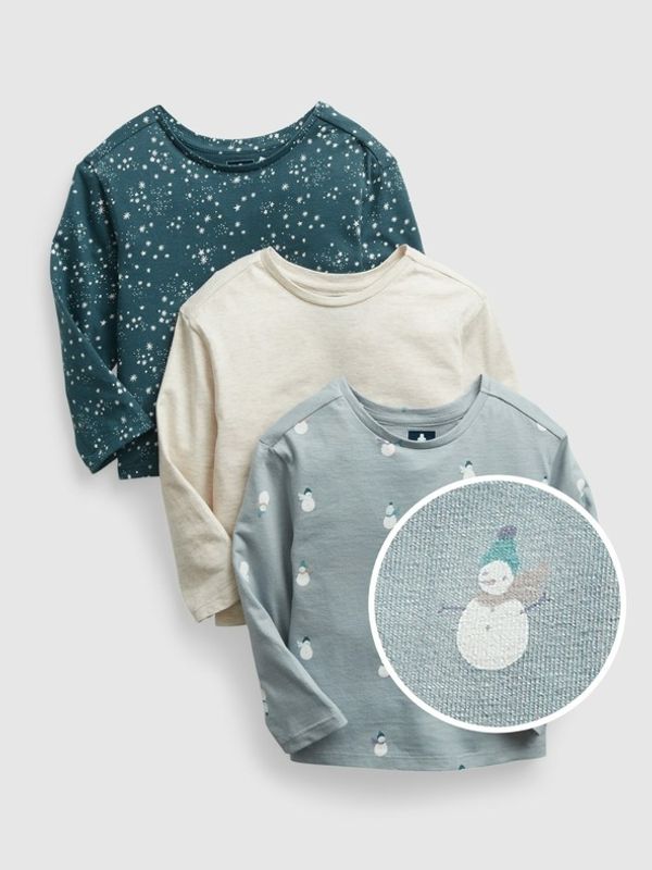 GAP GAP Тениска 3 бр детска Byal