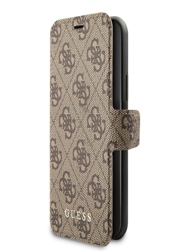 Guess Guess 4G Book iPhone 11 Brown Калъф Lilav