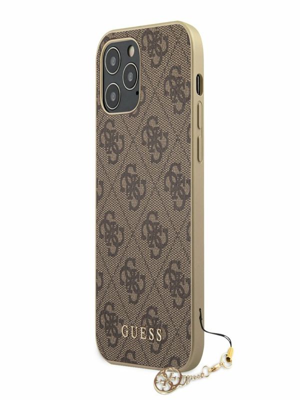 Guess Guess 4G Charm Zadní Kryt pro iPhone 12 Pro Max 6.7 Brown Калъф за телефон Lilav