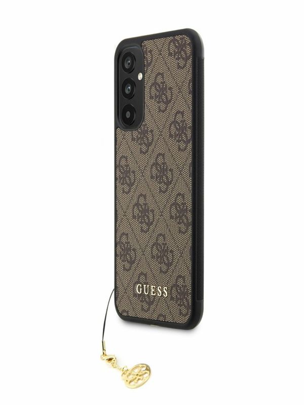 Guess Guess 4G Charm Zadní Kryt pro Samsung Galaxy A34 5G Brown Калъф за телефон Lilav