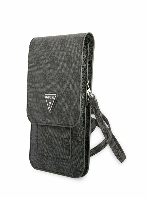 Guess Guess PU 4G Triangle Logo Taška na Telefon Black Калъф за телефон Lilav