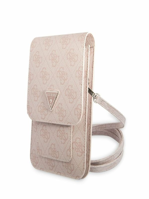 Guess Guess PU 4G Triangle Logo Taška na Telefon Pink Калъф за телефон Lilav