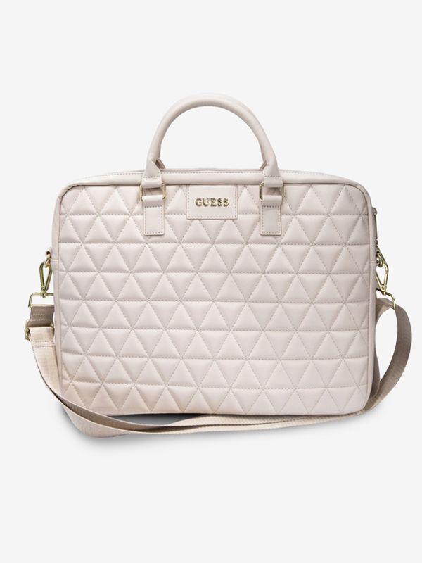 Guess Guess Quilted Notebook 15 Pink" Чанта Lilav