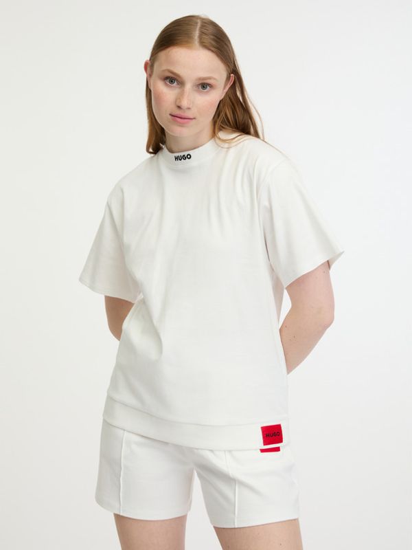 HUGO HUGO Dina T-shirt Byal