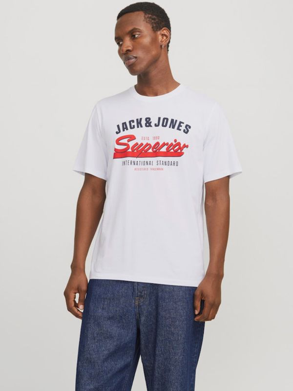 Jack & Jones Jack & Jones Logo T-shirt Byal