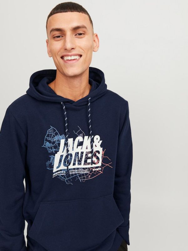 Jack & Jones Jack & Jones Map Sweatshirt Sin