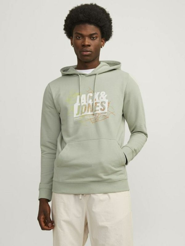 Jack & Jones Jack & Jones Map Sweatshirt Zelen