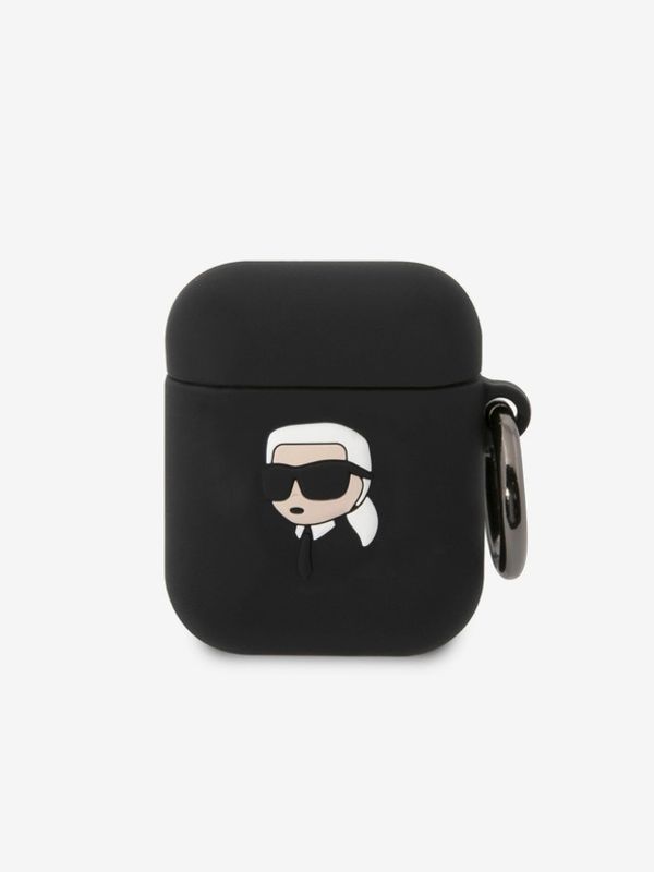 Karl Lagerfeld Karl Lagerfeld AirPods 1/2 Black Калъф Cheren