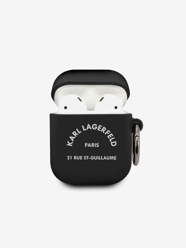 Karl Lagerfeld Karl Lagerfeld AirPods 1/2 Black Калъф Cheren