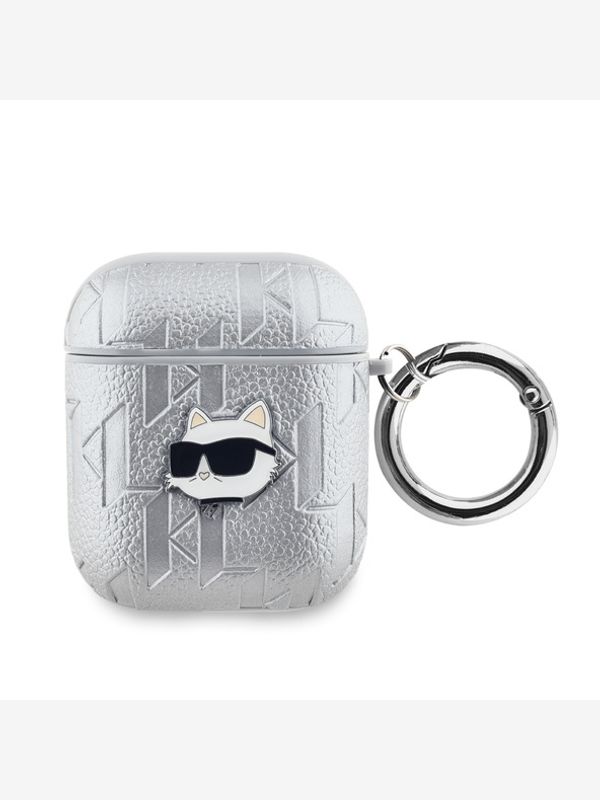 Karl Lagerfeld Karl Lagerfeld AirPods 1/2 Silver Калъф Srebaren