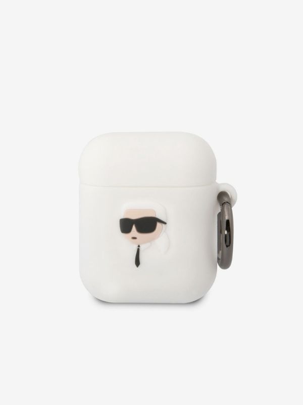 Karl Lagerfeld Karl Lagerfeld Airpods 1/2 White Калъф Byal