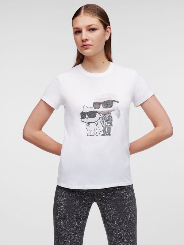 Karl Lagerfeld Karl Lagerfeld Ikonik 2.0 T-shirt Byal
