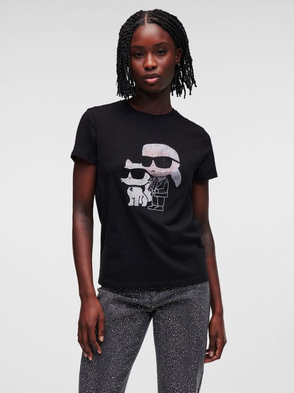 Karl Lagerfeld Karl Lagerfeld Ikonik 2.0 T-shirt Cheren