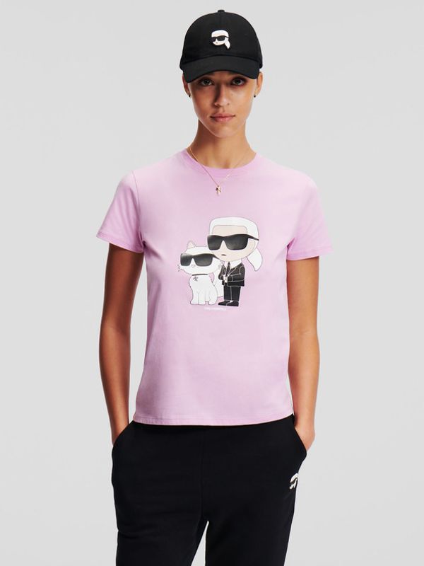 Karl Lagerfeld Karl Lagerfeld Ikonik 2.0 T-shirt Rozov