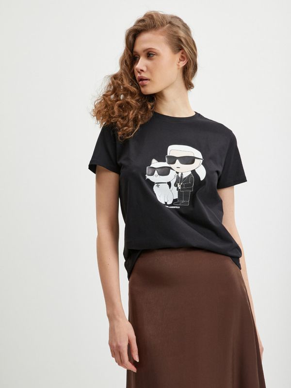 Karl Lagerfeld Karl Lagerfeld Ikonik T-shirt Cheren