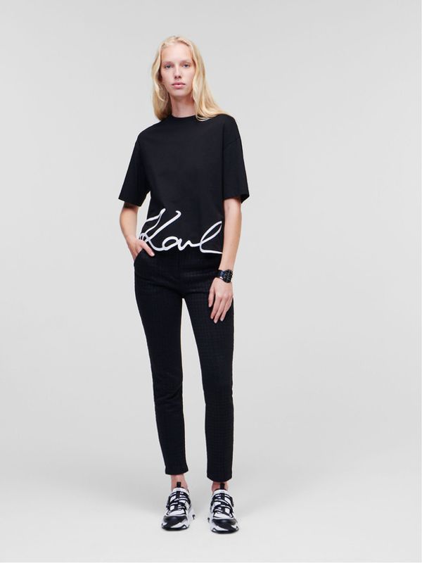 Karl Lagerfeld Karl Lagerfeld Karl Signature T-shirt Cheren