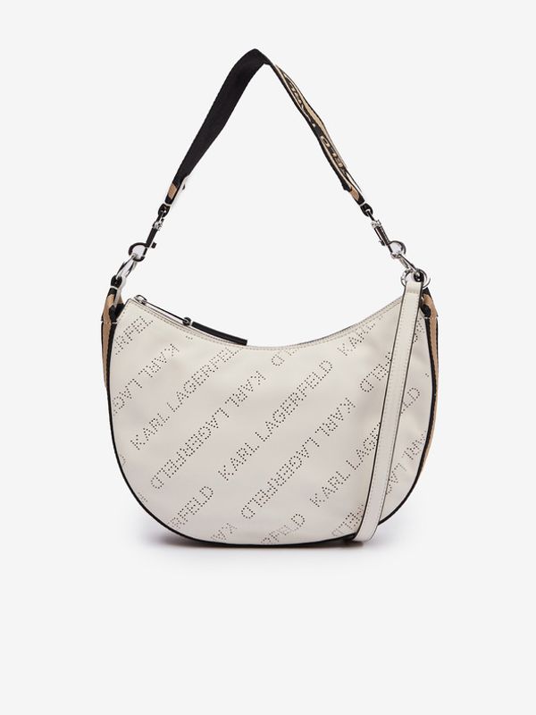 Karl Lagerfeld Karl Lagerfeld Moon SM Shoulderbag Дамска чанта Byal