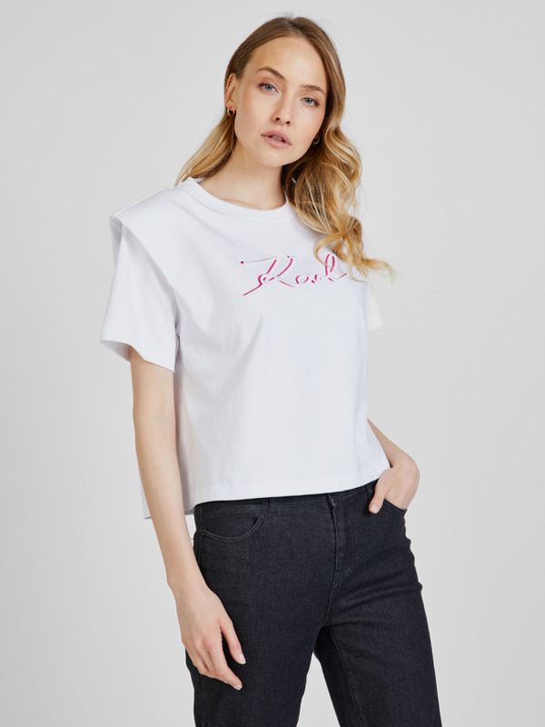 Karl Lagerfeld Karl Lagerfeld T-shirt Byal