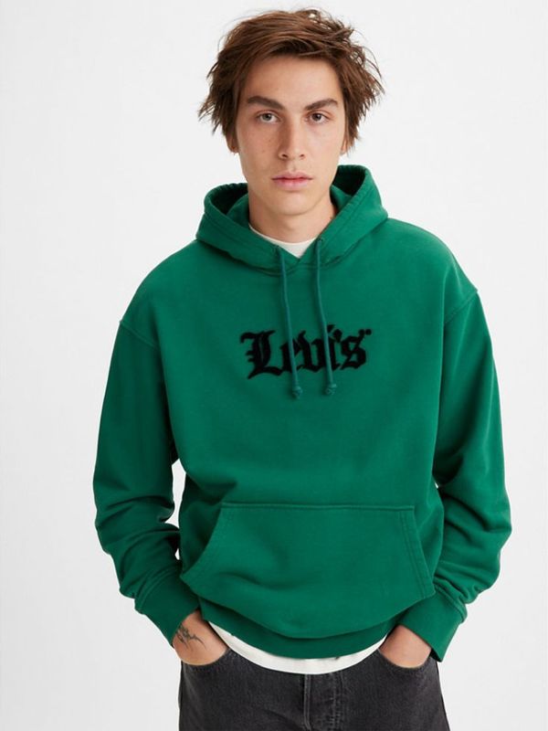 Levi's® Levi's® Levi's® Relaxed Graphic Po Olde Englis Sweatshirt Zelen