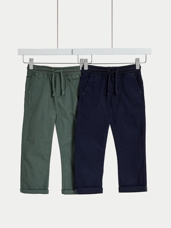 Marks & Spencer Marks & Spencer Детски панталони 2 бр Zelen