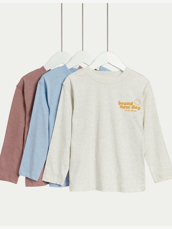 Marks & Spencer Marks & Spencer Тениска 3 бр детска Siv