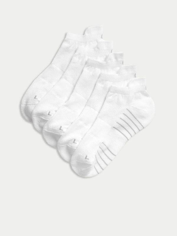 Marks & Spencer Marks & Spencer Trainer Liners™ Чорапи Byal