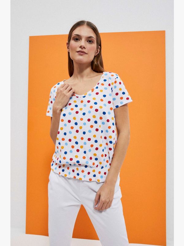 Moodo Moodo T-shirt Byal