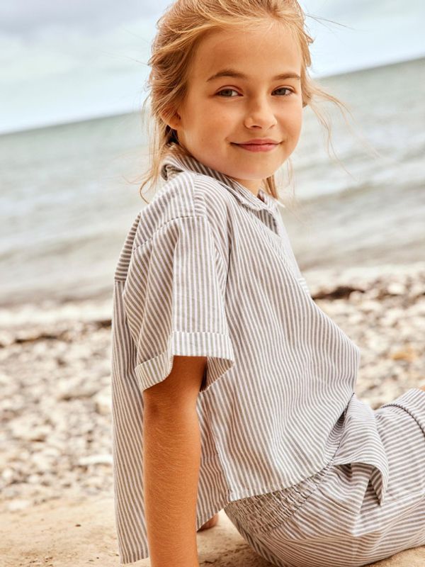 name it name it Hatty Риза детска Zelen