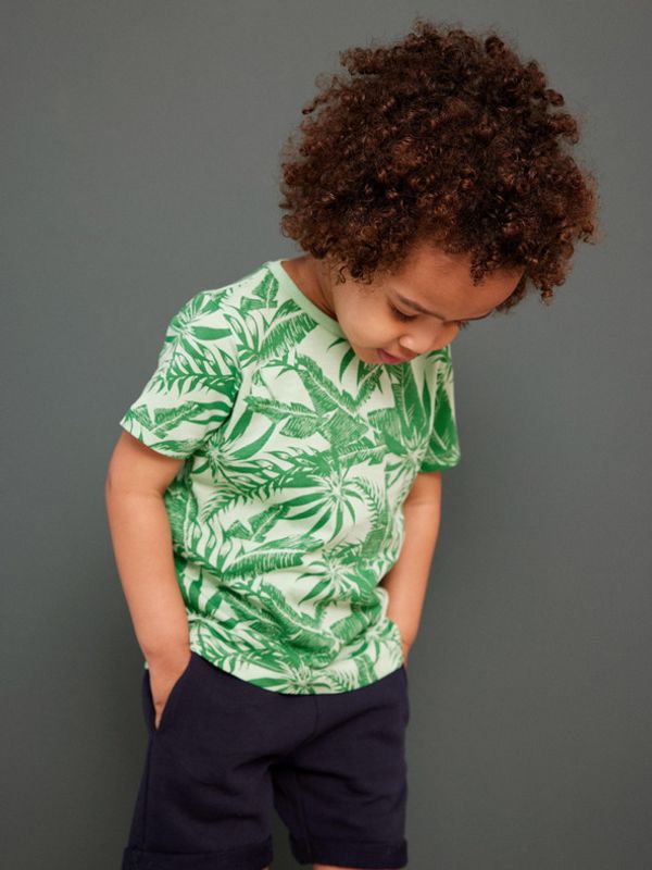 name it name it Joe Детска тениска Zelen