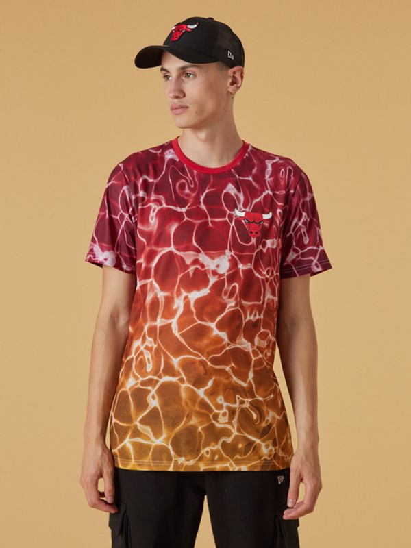 New Era New Era Chicago Bulls NBA Team Тениска Cherven