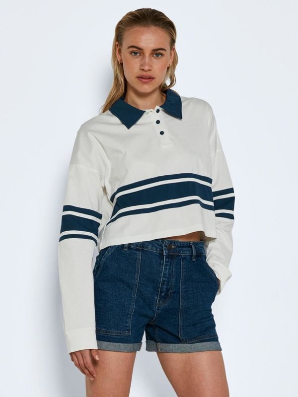 Noisy May Noisy May Abi T-shirt Byal