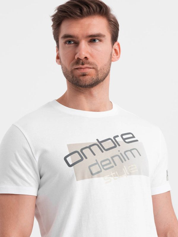 Ombre Clothing Ombre Clothing T-shirt Byal