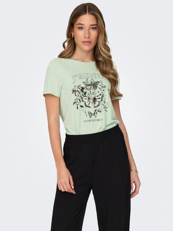ONLY ONLY Free T-shirt Zelen