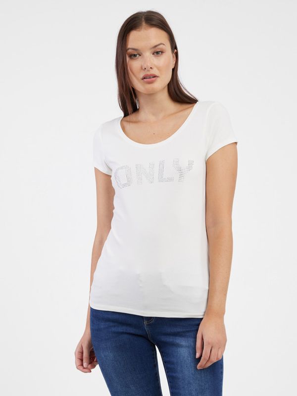 ONLY ONLY Helena T-shirt Byal