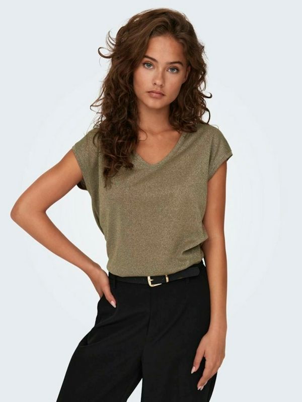 ONLY ONLY Silvery T-shirt Zlaten